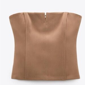 Zara Seamed Bustier Top size XS